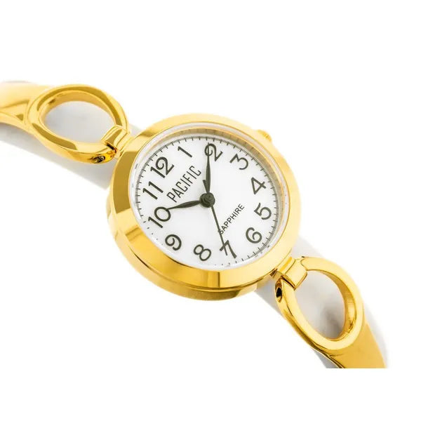 Női arany kvarc karóra fém szíjjal, 27×32 mm, WR30