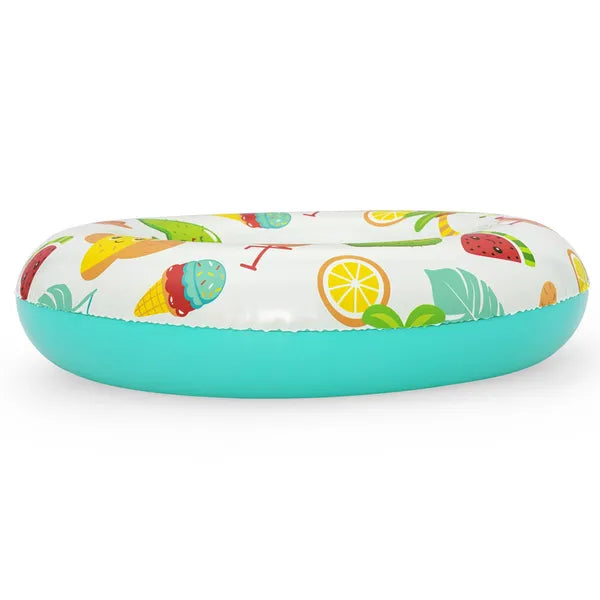 Felfújható úszógumi gyümölcs mintával, 61 cm, PVC, 3–6 év