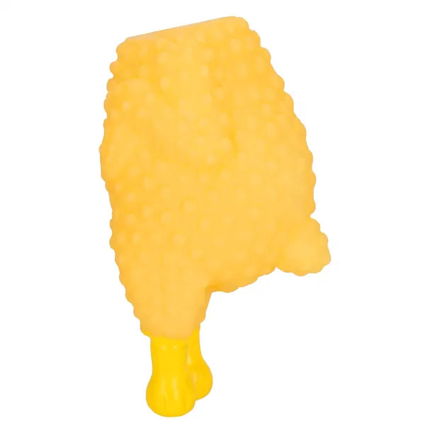 Kutya rágójáték sípoló sárga csirke 12,5 cm PVC