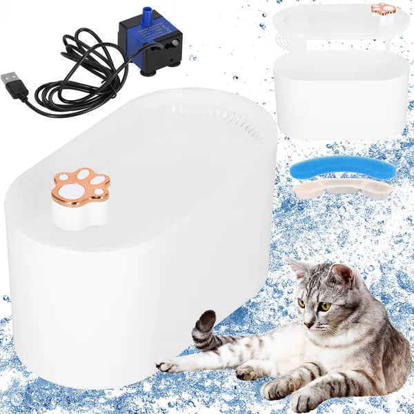 Automata állatitato 3 L, LED jelzés, IPX8 pumpa, szűrő, USB