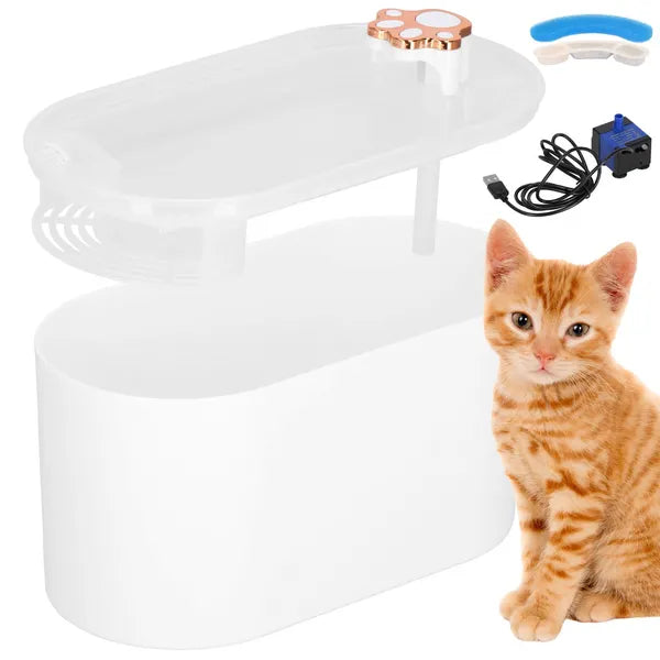 Automata állatitato 3 L, LED jelzés, IPX8 pumpa, szűrő, USB