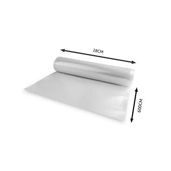 Dombornyomott vákuumfólia tekercs hüvely, 28×600 cm, átlátszó PE