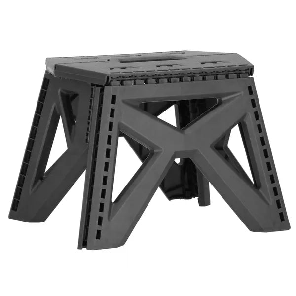 Összecsukható műanyag fellépő, szürke, 23 cm, 100 kg teherbírás