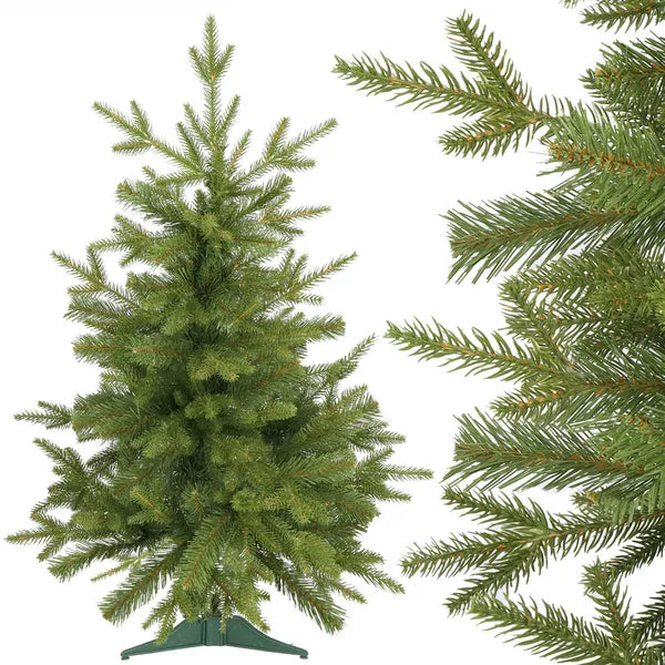 Természetes hatású PE műfenyő 90 cm, háromlábú állvány