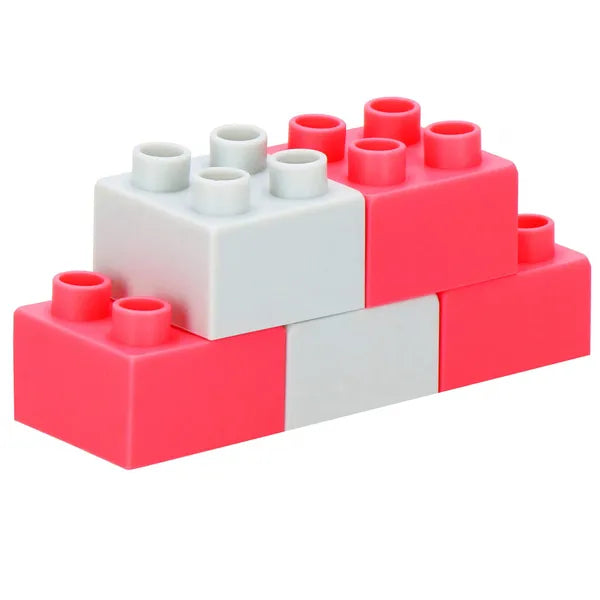 Puha építőkocka készlet 126 db, sokszínű, CE, 3+