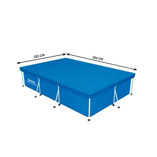 Bestway 58106 medence takaró, 304x205 cm, téglalap, vázmedencéhez