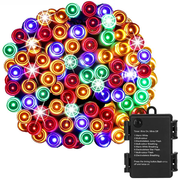 270 cm-es prémium LED fenyő girland, 50 LED, elemes, IP44