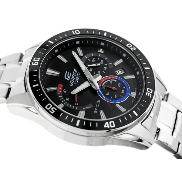 Casio Edifice EFR-552D-1A3 férfi kronográf karóra, acél, WR100, 48 mm