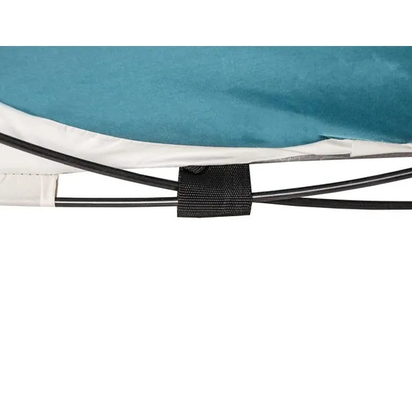 Összecsukható önfelálló strand sátor UV30 145×100×70 cm türkiz-szürke