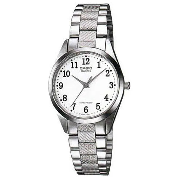Casio LTP-1274D-7B női kvarc karóra, rozsdamentes acél, 32 mm, ezüst