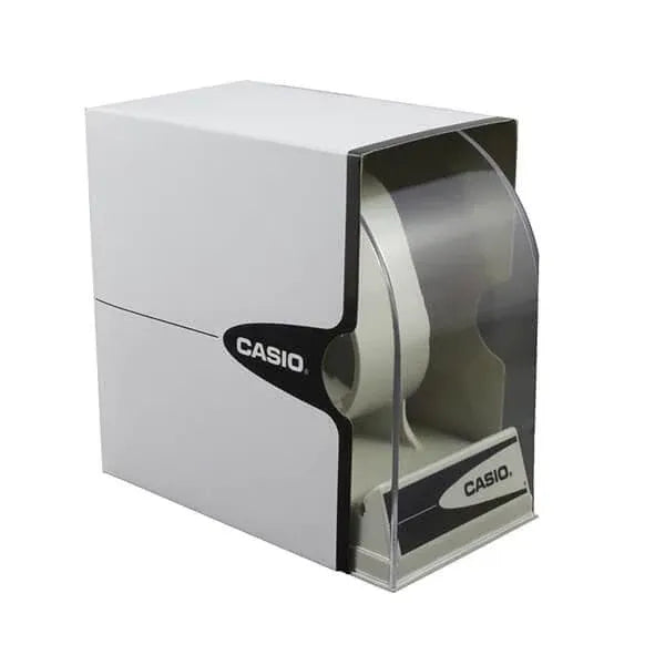 Casio MTP-V004L-1A férfi karóra, fekete számlap, bőrszíj, WR30