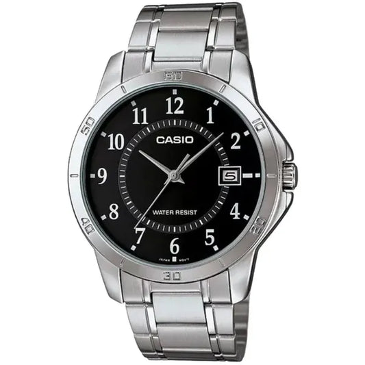 Casio férfi karóra MTP-V004D-1B, rozsdamentes acél, fekete számlap