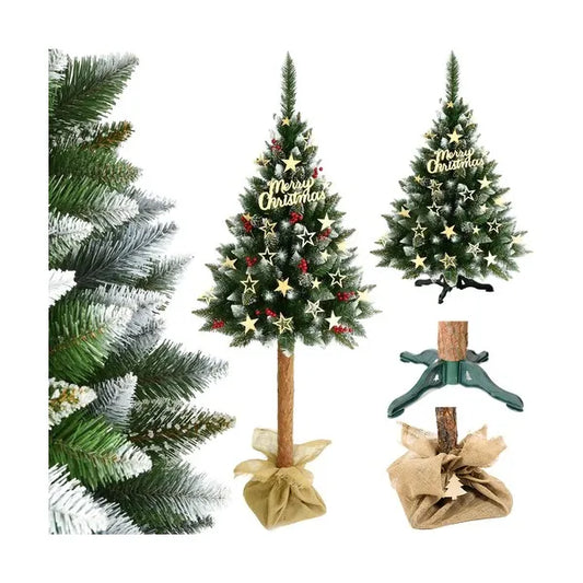 Műfenyő Diamond Pine fatörzzsel, prémium, 180 cm