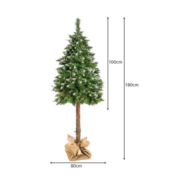 Műfenyő Diamond Pine fatörzzsel, prémium, 180 cm