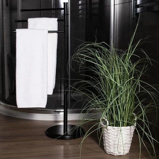 Springos fehér fa vállfa 3 db - 43 cm