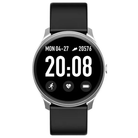 G.Rossi SW010-5 unisex okosóra, 1.3" TFT, IP67, ezüst/fekete