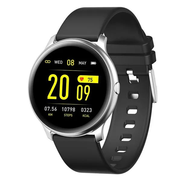 G.Rossi SW010-5 unisex okosóra, 1.3" TFT, IP67, ezüst/fekete