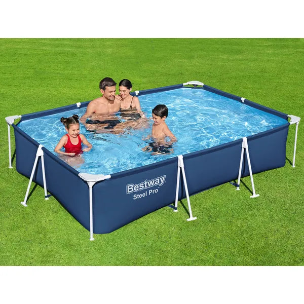 Bestway Steel Pro fémvázas medence pumpával, 300×201×66 cm, 3300 l