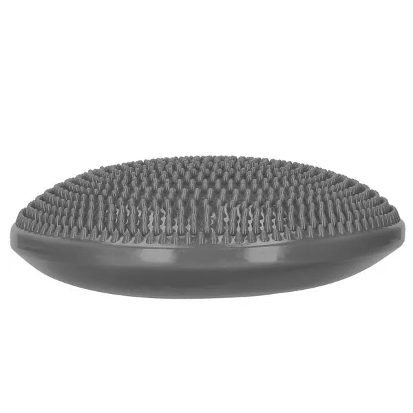 Szürke PVC szenzoros egyensúlypárna pumpával, 34 cm Ø, 210 kg