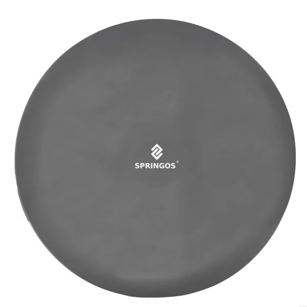 Szürke PVC szenzoros egyensúlypárna pumpával, 34 cm Ø, 210 kg