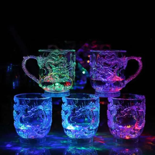 Sárkányfény bögre 3d led