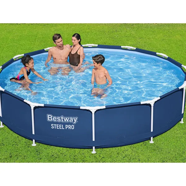 Bestway Steel Pro fémvázas medence 7 az 1-ben szett 366x76 cm 6473 l