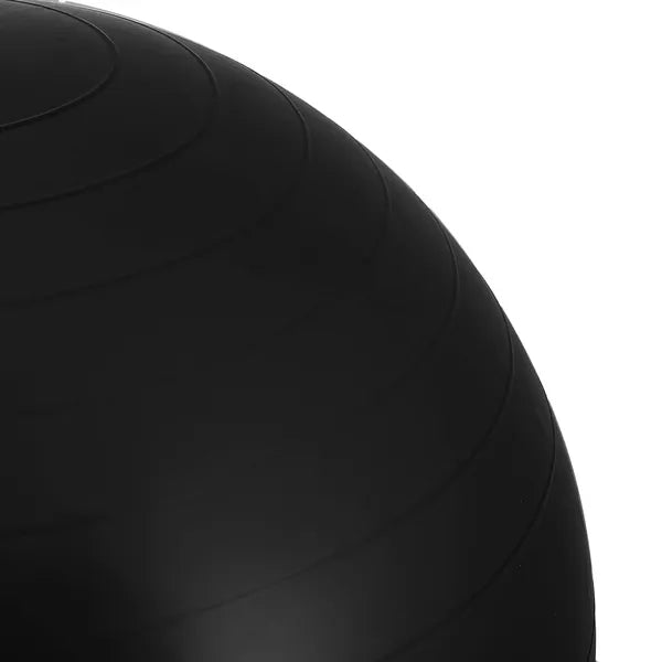 Springos fekete PVC gimnasztikai labda pumpával, 65 cm, 150 kg