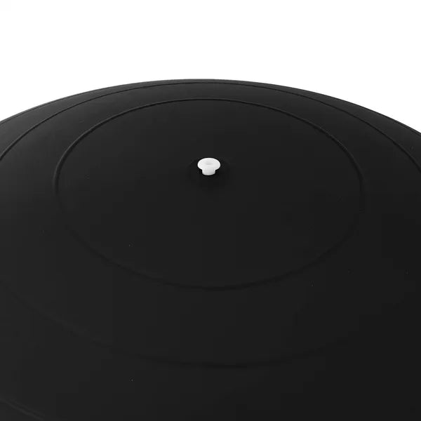 Springos fekete PVC gimnasztikai labda pumpával, 65 cm, 150 kg
