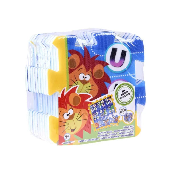 Állatos ABC EVA habpuzzle játszószőnyeg, 9 db 31x31 cm lapok