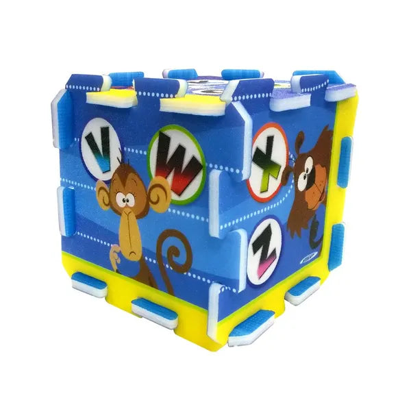 Állatos ABC EVA habpuzzle játszószőnyeg, 9 db 31x31 cm lapok