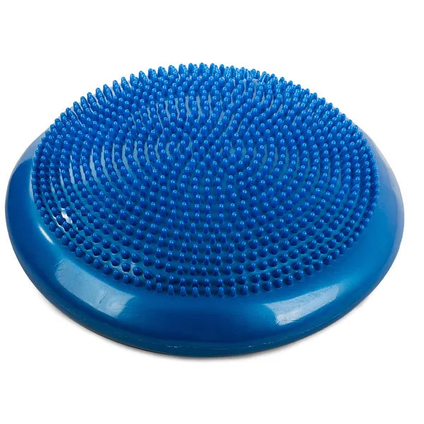 Sensomotoros tüskés egyensúlypárna, 32 cm, kék, pumpával