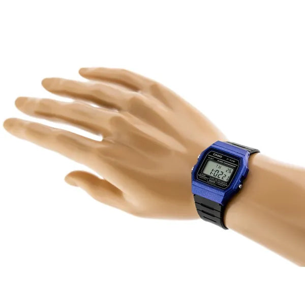 Casio F-91WM-2ADF férfi digitális karóra, WR100, LED, kvarc