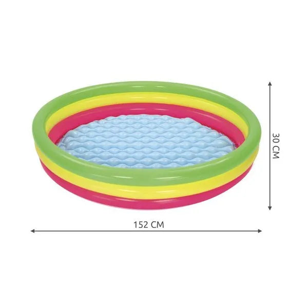 Bestway szivárvány felfújható gyermekmedence, 152×30 cm, 211 l