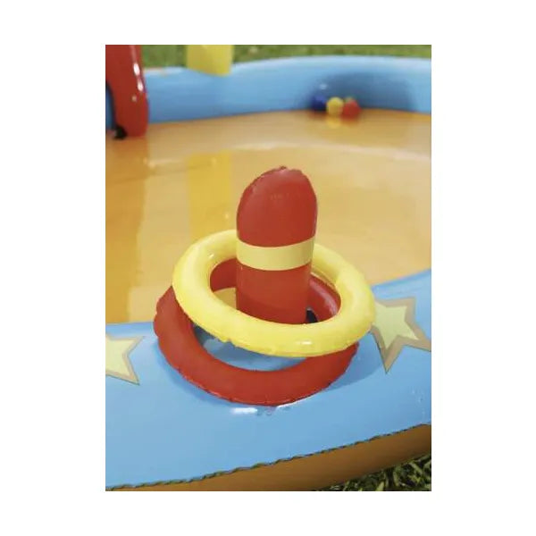 Bestway 53068 felfújható vízi játszótér 435×213×117 cm, 314 l medence