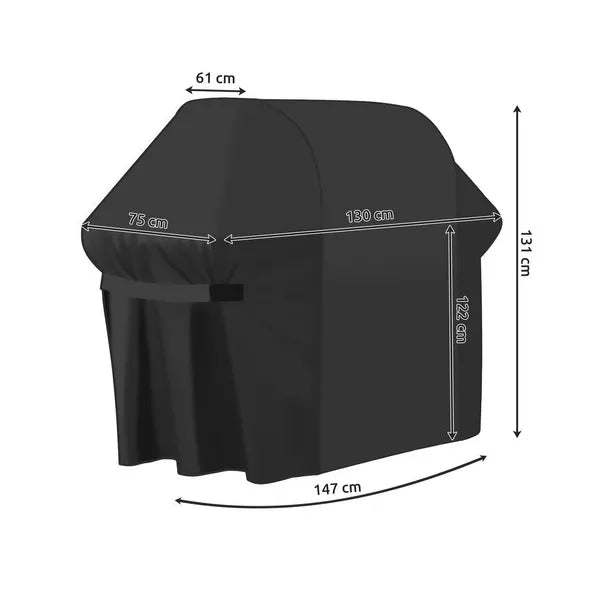 Kerti grill takaróponyva 147×75×131 cm, víz- és UV-álló poliészter