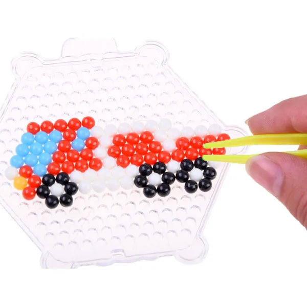 Vízgyöngy kreatív készlet jármű mintákkal, 8 szín, spray, 3D állvány