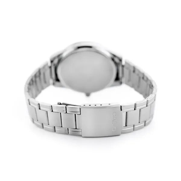 Férfi Casio karóra MTP-V005D-1B, rozsdamentes acél, 40 mm, WR30, fekete számlap