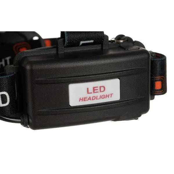 Fejlámpa 5× LED Cree T6, 6800 mAh akkuk, 4 üzemmód, alumínium