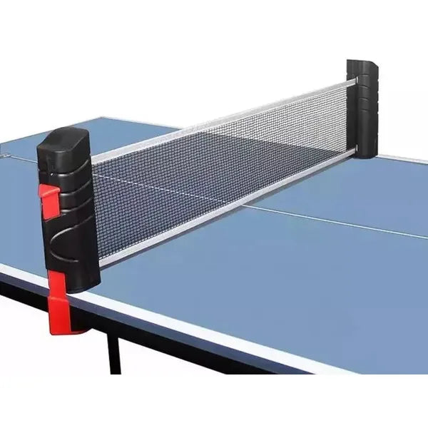 Hordozható pingpong készlet állítható hálóval, 2 ütővel és 3 labdával