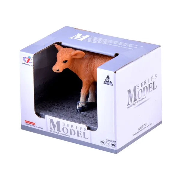 6 cm-es élethű műanyag borjú vagy szamár figura – farm állat