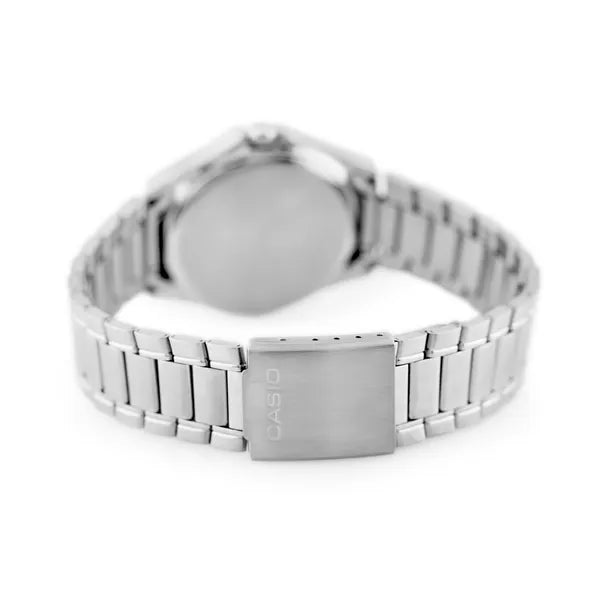 Casio MTP-1183A-7B férfi karóra, acél szíj, fehér számlap, WR30