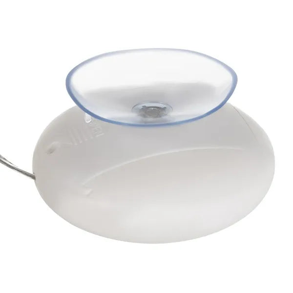 LED 3D üveg hatású karácsonyfa ablakdísz, meleg fehér, elemes 17×11 cm