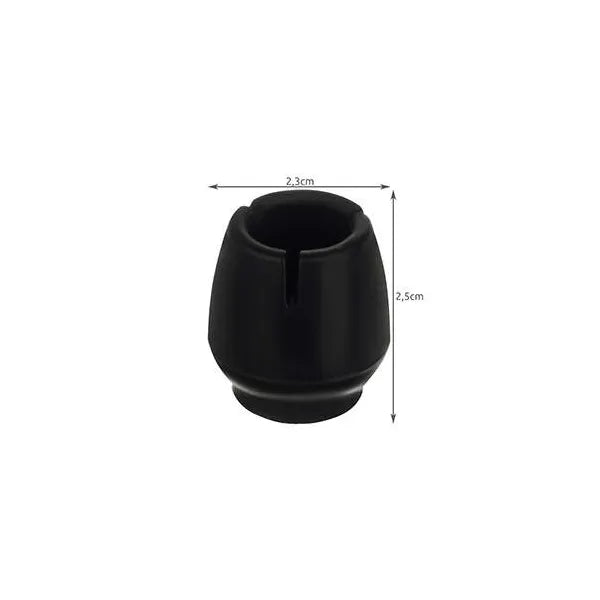 Szilikon filc bútorláb védő kupak 12-16 mm-re, fekete, 16 db