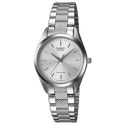Casio női karóra LTP-1274D-7A ezüst acél 32 mm WR30 kvarc