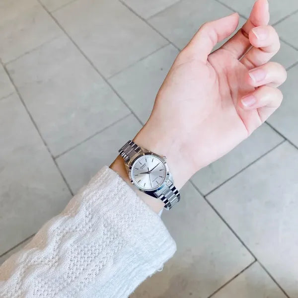 Casio női karóra LTP-1274D-7A ezüst acél 32 mm WR30 kvarc