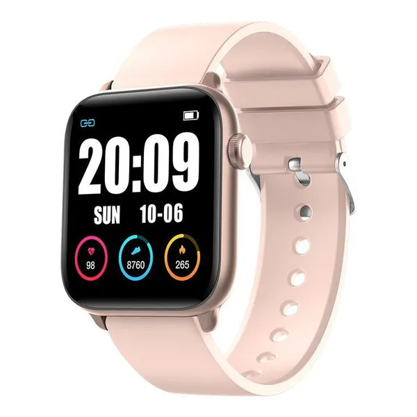 Női okosóra 1,3'' TFT érintőkijelzővel, IP68, rózsaarany-pink