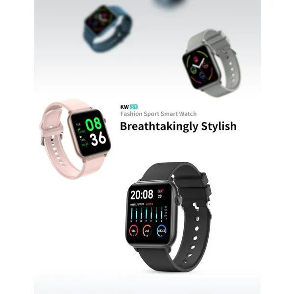 Női okosóra 1,3'' TFT érintőkijelzővel, IP68, rózsaarany-pink