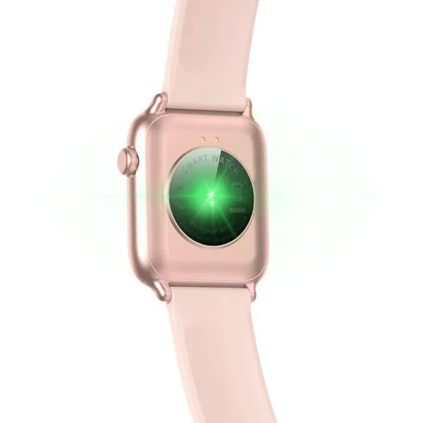 Női okosóra 1,3'' TFT érintőkijelzővel, IP68, rózsaarany-pink