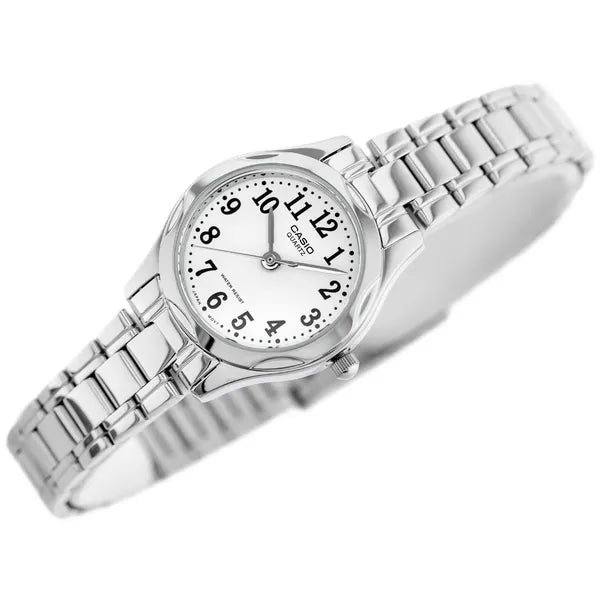 Casio LTP-1275D női ezüst rozsdamentes acél kvarc karóra WR30