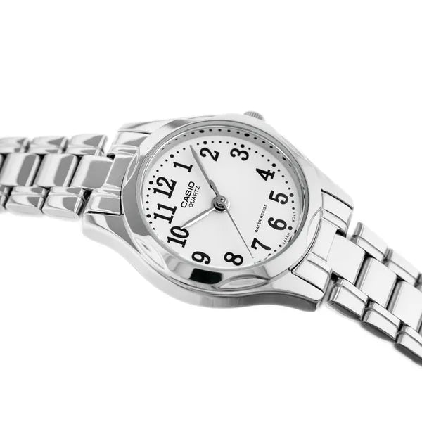 Casio LTP-1275D női ezüst rozsdamentes acél kvarc karóra WR30